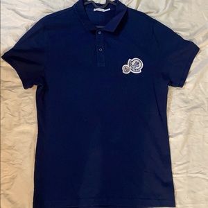 Moncler navy blue polo shirt ( men )